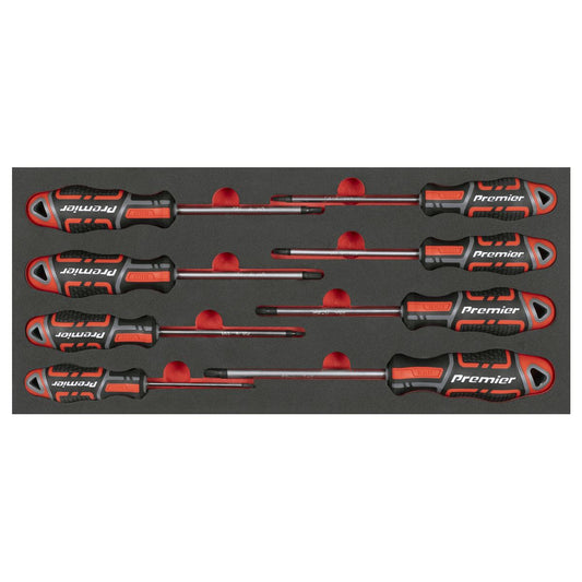 Sealey Premier TRX-Star* Screwdriver Set with Tool Tray 8pc TBT55