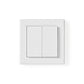 Nedis RF Double Wall Switch Single 433.92 MHz - Control one or multiple lights - RFWS20WT