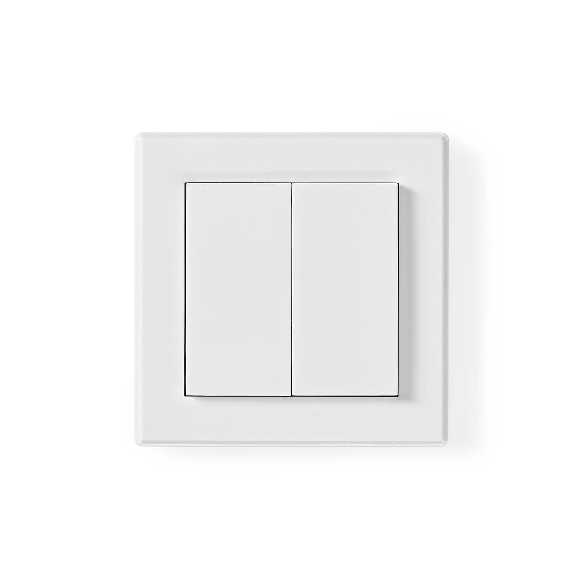 Nedis RF Double Wall Switch Single 433.92 MHz - Control one or multiple lights - RFWS20WT