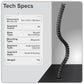 Dellonda Flexible Cable Management System, Magnetic 1.3m DH275
