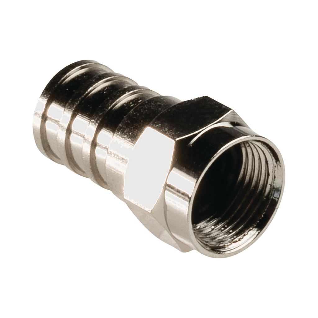Konig Weatherproof F connector male 7.00mm (2 Pieces) metal
