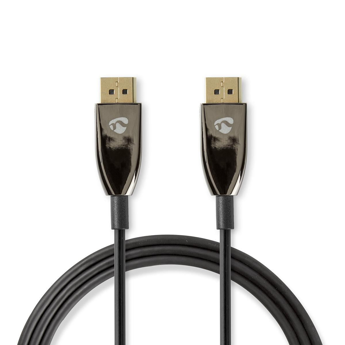 Nedis DisplayPort 1.4 Cable AOC DisplayPort Male to Male 50m Black
