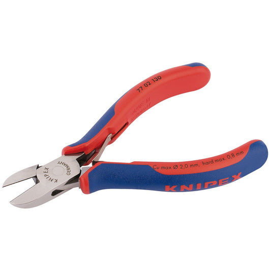 Knipex Knipex 77 02 130 130mm Bevelled Electronics Diagonal Cutters - 27724