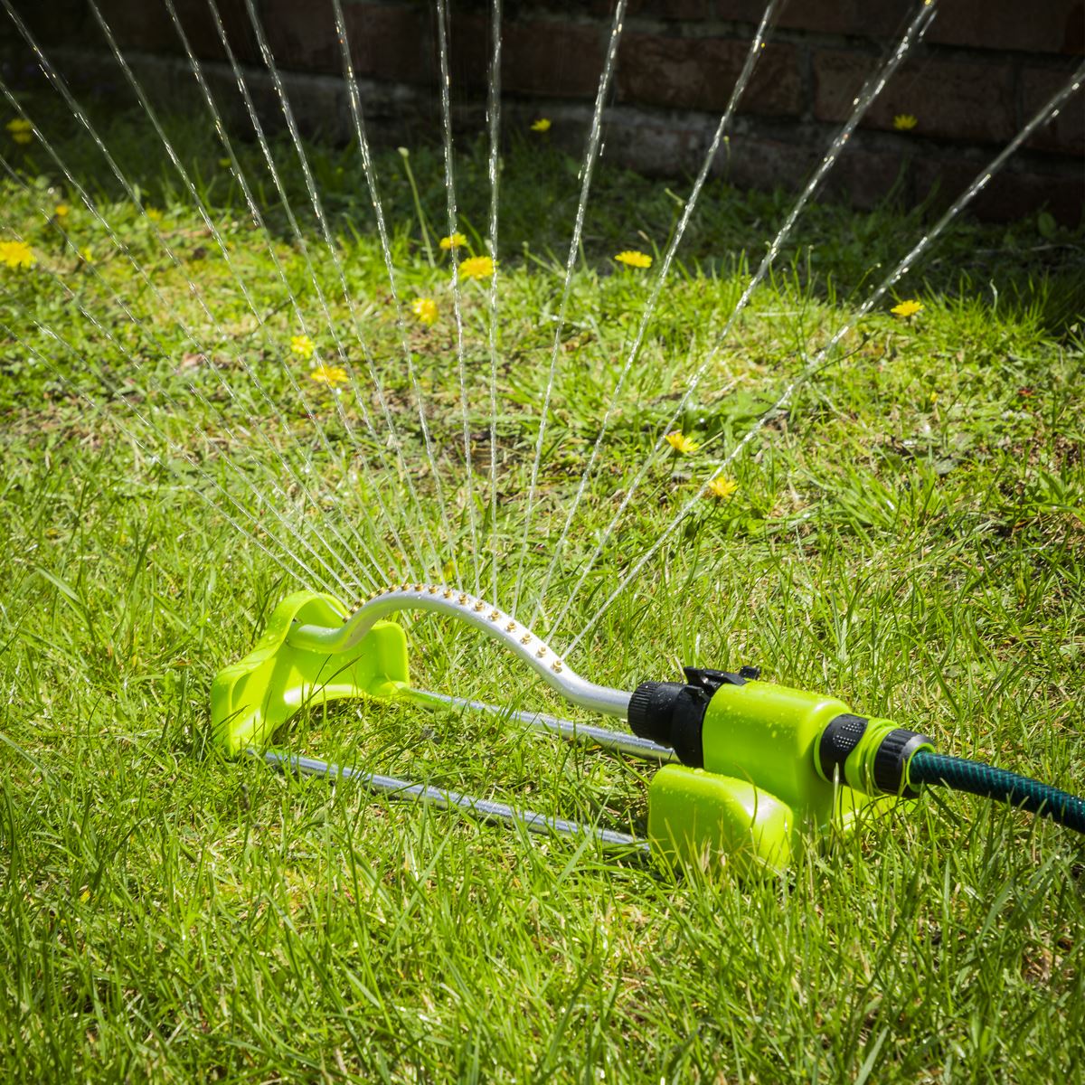 Sealey Oscillating Sprinkler - Brass Heads 17 Nozzle JS2122