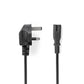 Nedis Power Cable UK Plug to IEC-320-C7 5m Black PCGP11140BK50