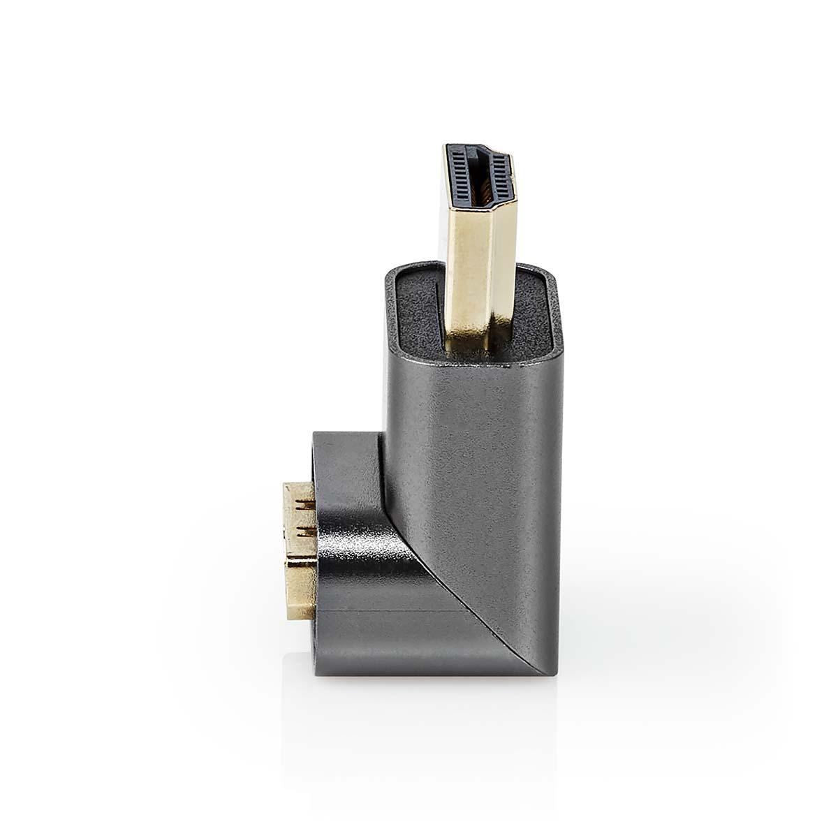 Nedis 270° HDMI Female to HDMI Male 270 Degree Coupler Gold Plated Gunmetal ARC - CVTB34902GY