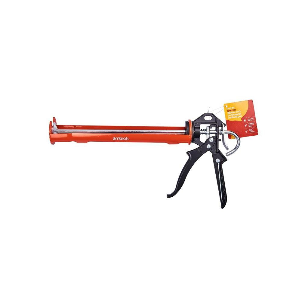 Amtech 11" 275mm Heavy Duty Silicone Sealant Caulking 400Ml Cartridge Mastic Gun - H2000