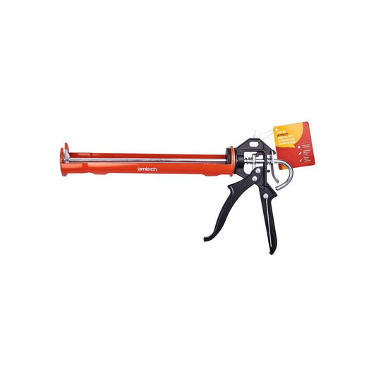 Amtech 11" 275mm Heavy Duty Silicone Sealant Caulking 400Ml Cartridge Mastic Gun - H2000