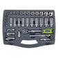 Sealey Socket Set 34pc 3/8"Sq Drive 6pt WallDrive Metric AK7960