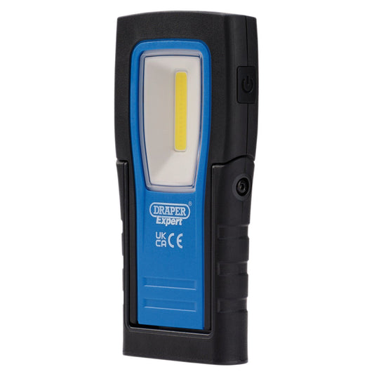 Draper Expert SMD/COB LED USB Rechargeable Ultra-Thin Inspection Light, 4W 400Lm