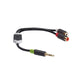 Konig Stereo audio adapter cable 3.5mm male to 2x RCA female 0.20m grey - CABW22250AT02