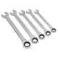 Sealey Combination Ratchet Spanner Set 5pc Metric S0985