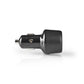 Nedis Car Charger 3.0A USB (QC 3.0)/USB-C Power Delivery 30W Black CCPD30W100BK