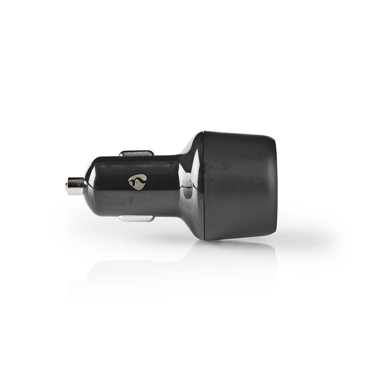 Nedis Car Charger 3.0A USB (QC 3.0)/USB-C Power Delivery 30W Black CCPD30W100BK