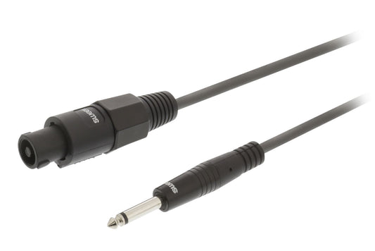 Sweex Speaker Cable Speaker 2-Pin Female to 6.35mm Male 3m Dark Grey
