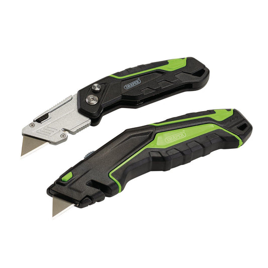 Draper Retract.& Folding Knife Set Bk TFK2/BK - 04773