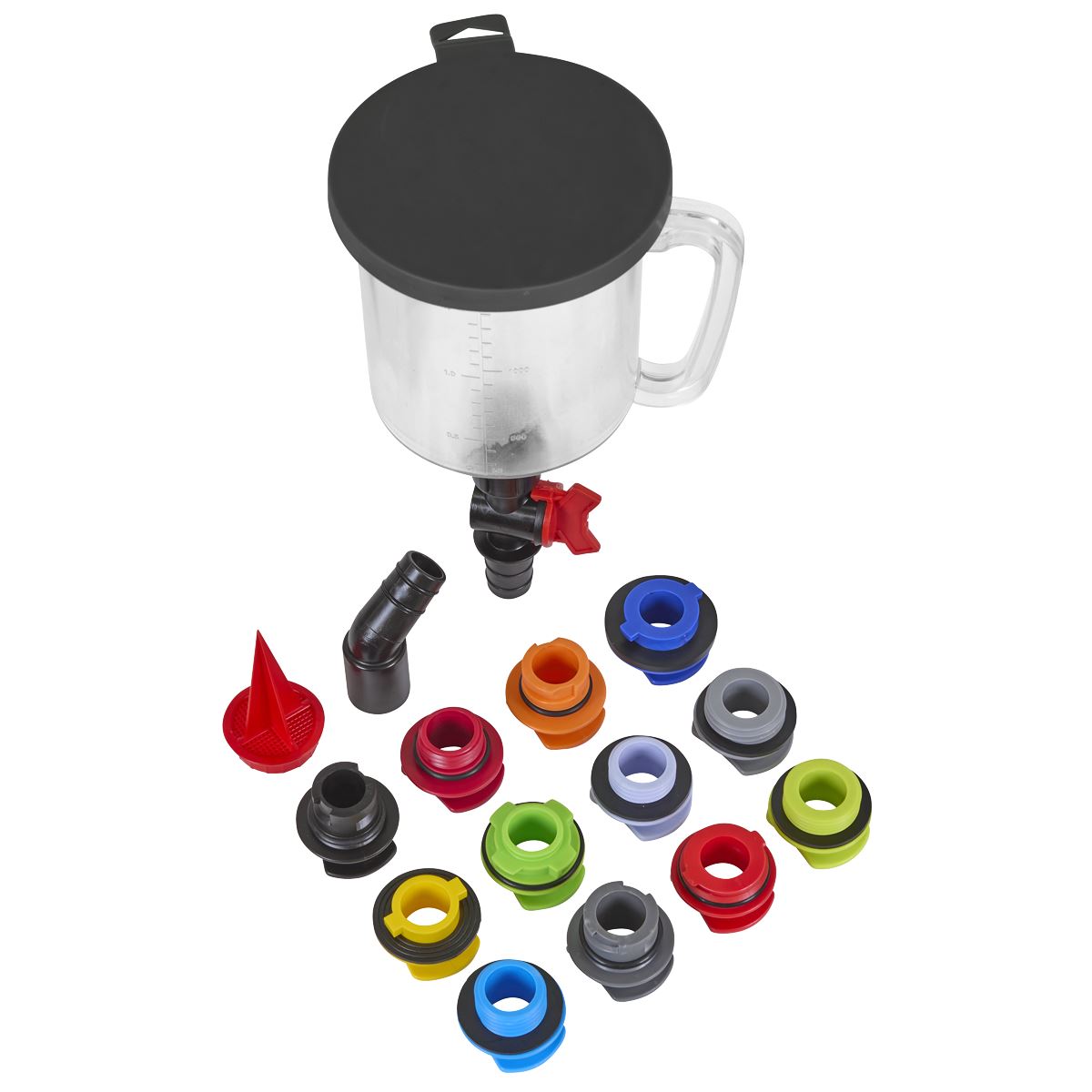 Sealey Master Engine Oil Funnel Filling Kit 15pc VS7107