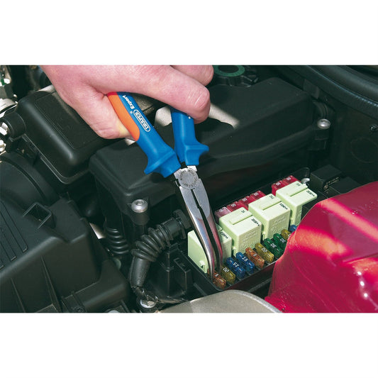 Draper 1x Expert 200mm Bent Nose Pliers Garage Professional Standard Tool 68889