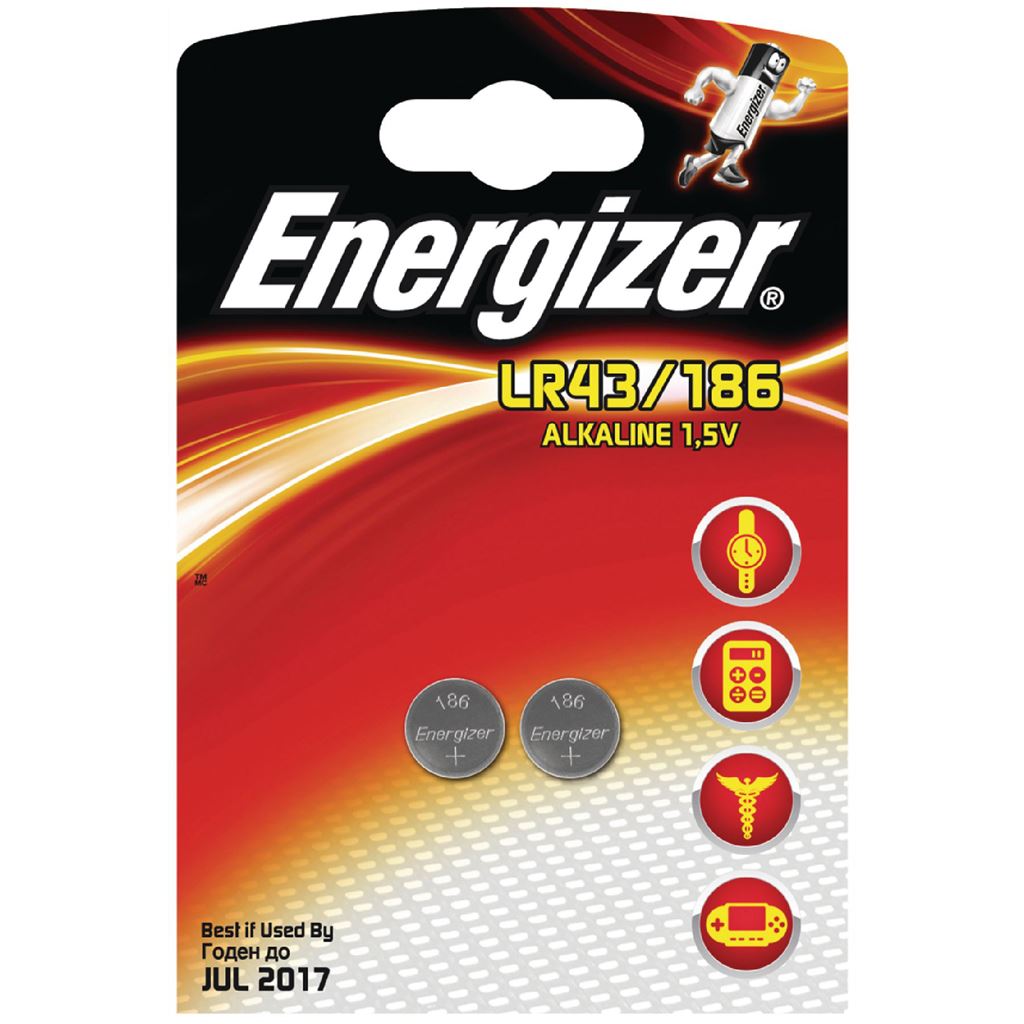 Energizer Alkaline battery LR43 1.5V 2-blister - EN-639319