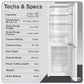 Baridi 70/30 Low Frost Fridge Freezer 157L Capacity - White DH252