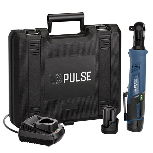 DXPULSE 12V Brushless Ratchet Wrench Kit, 1/2" Sq. Dr., 2 x 2.0Ah Batteries, 1 x Charger
