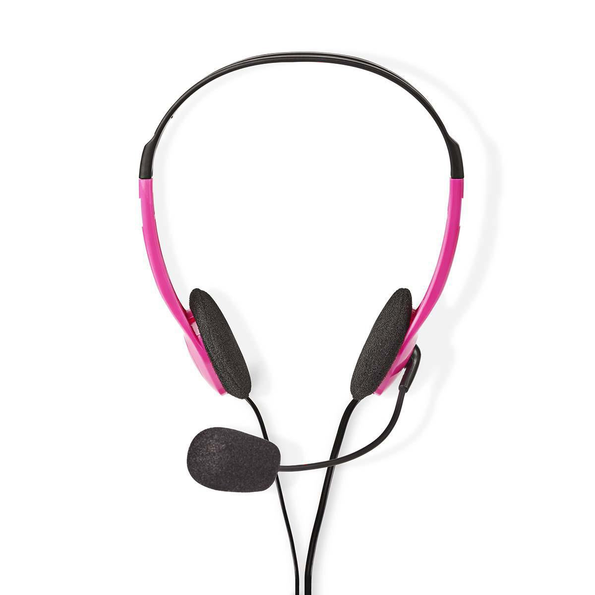 Nedis PC Headset On-Ear 2x 3.5mm Connectors 2m Pink CHST100PK
