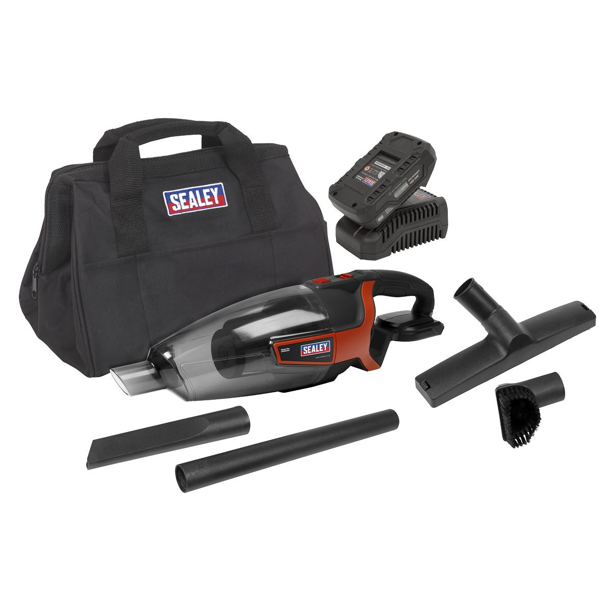 Sealey Cordless Handheld Vacuum Cleaner Kit 650ml 20V 2Ah CP20VCVKIT1