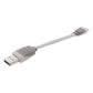 Bandridge USB sync and charge cable USBA male to 8-pin Lightning male 0.10m white - BBM39300W01