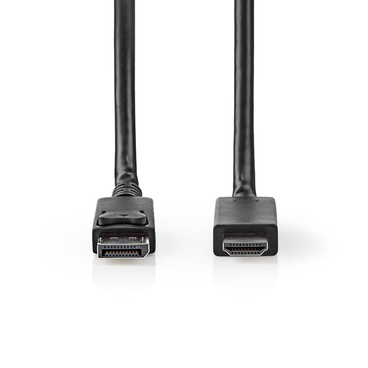Nedis DisplayPort Cable DisplayPort Male HDMI Connector 8K@60Hz Nickel Plated 2m - CCGB37104BK20