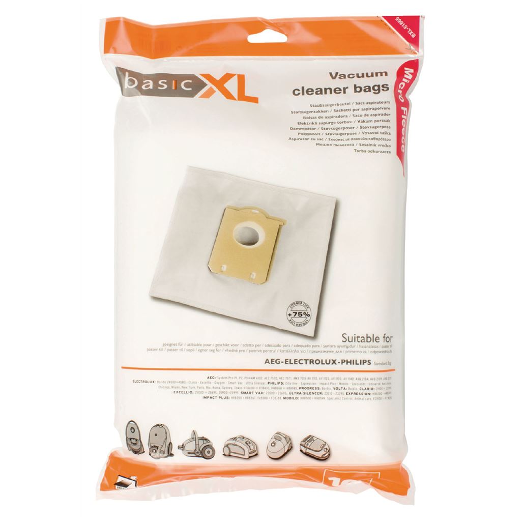 basicXL Vacuum cleaner bag Philips / Electrolux E200B (standard bag) - DUBG120AEP10