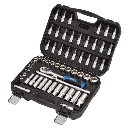 Draper HI-TORQ Metric Socket and Bit Set, 3/8" Sq. Dr. (58 Piece)