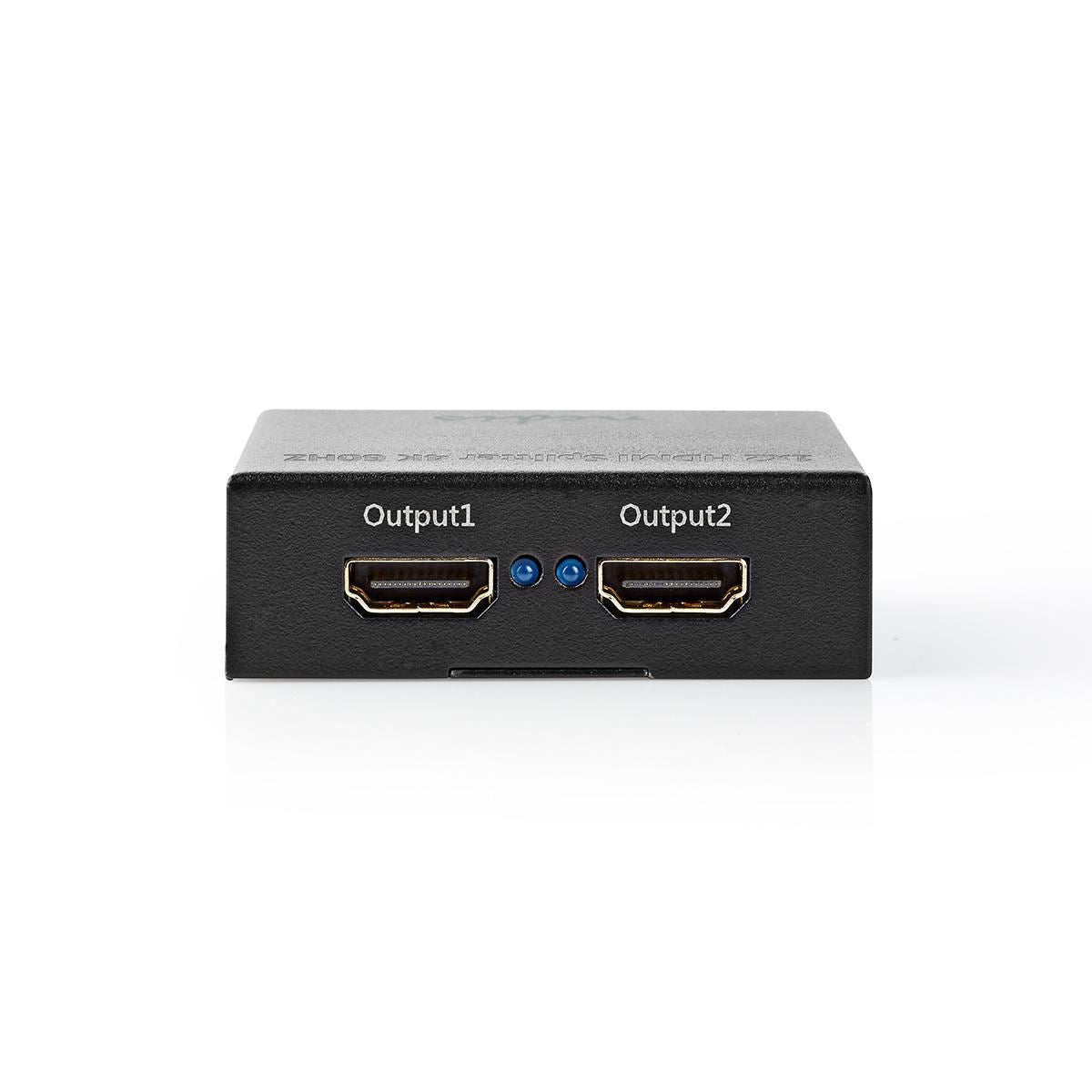 Nedis HDMI Splitter 2-Port to 1x HDMI Input 2x HDMI Output 4K2K@60FPS/HDCP2.2 - VSPL3472AT