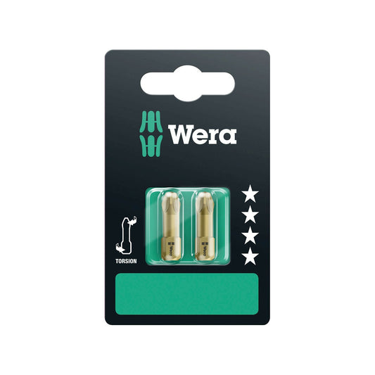 Wera 855/1Th Sb Bit PZ3/25 Extra Hard Torsion Carded Pk2 073372