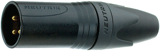 Neutrik XLR Cable Plug 6 Cable Plug/Straight xx Solder Connections Black Plug