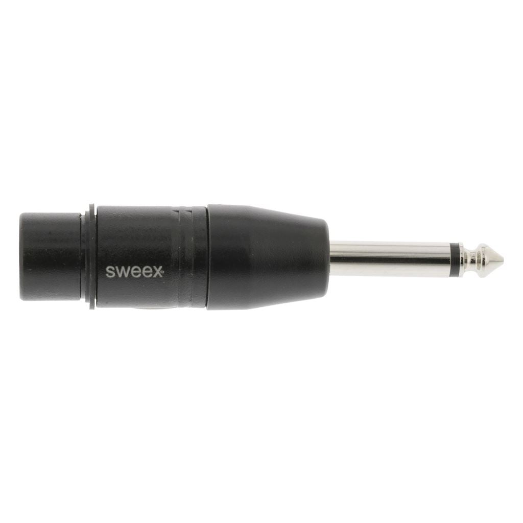 Sweex XLR Adapter XLR 3-Pin Female to 6.35mm Male Black SWOP15940B - COTP15940BK