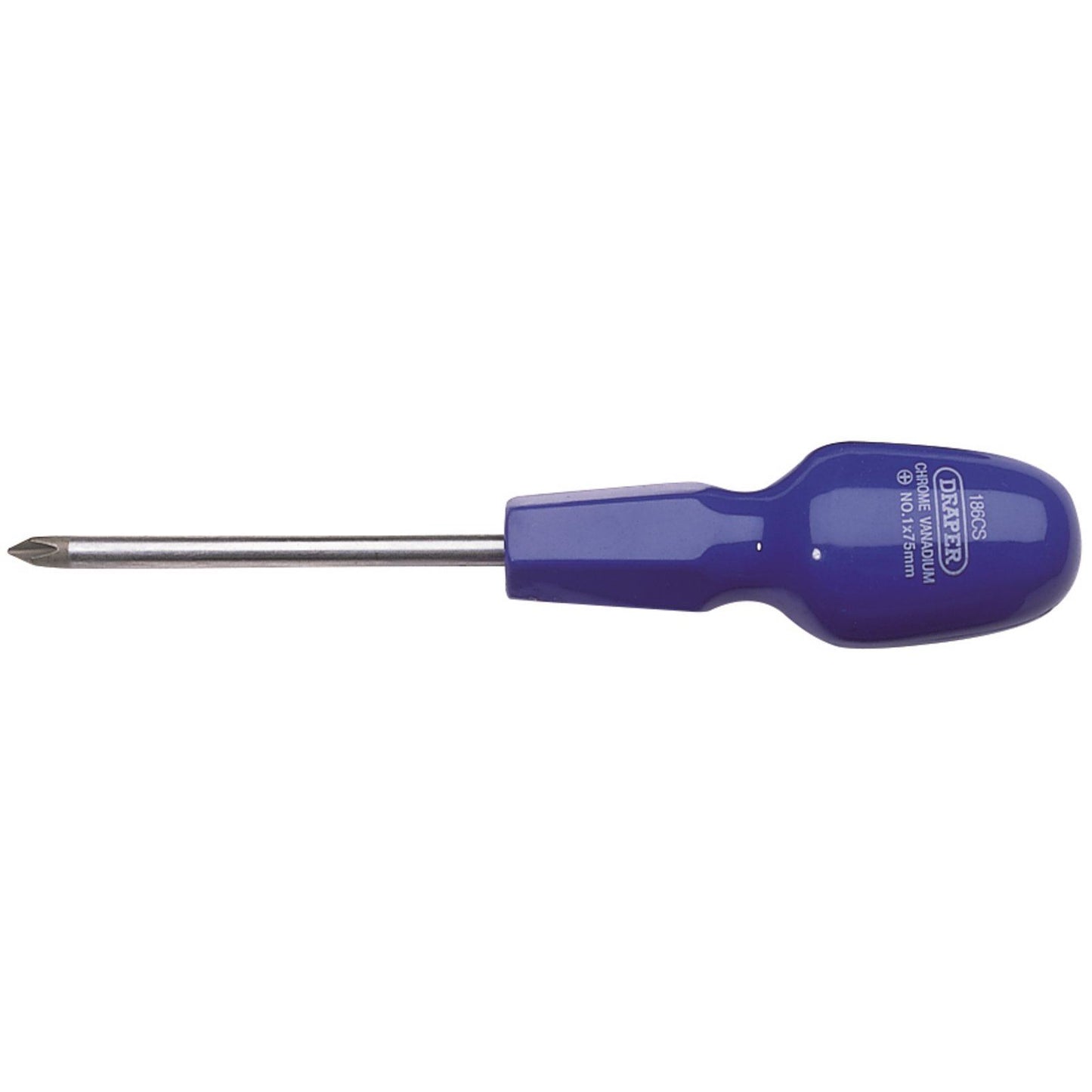 Draper No 1 x 75mm Cross Slot Cabinet Pattern Screwdriver (Sold Loose) - 19504