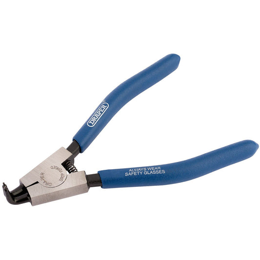 Draper 1x 125mm External Circlip Pliers with 90 Degree Tips Professional Tool - 56420