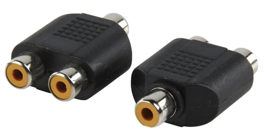 (Disc) Glaxio Adapter plug RCA socket to double RCA socket AC-056 LL IG1.LL.100 Stocked