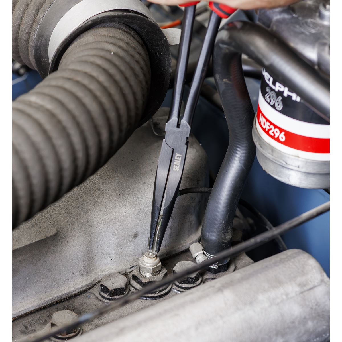 Sealey Premier Long Needle Nose Pliers Set with Tool Tray 3pc TBT58