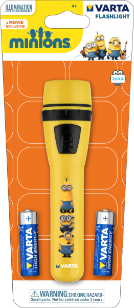Varta Minions Torch Blue/Yellow for Chrildrens Xmas Gift 15610.101.421