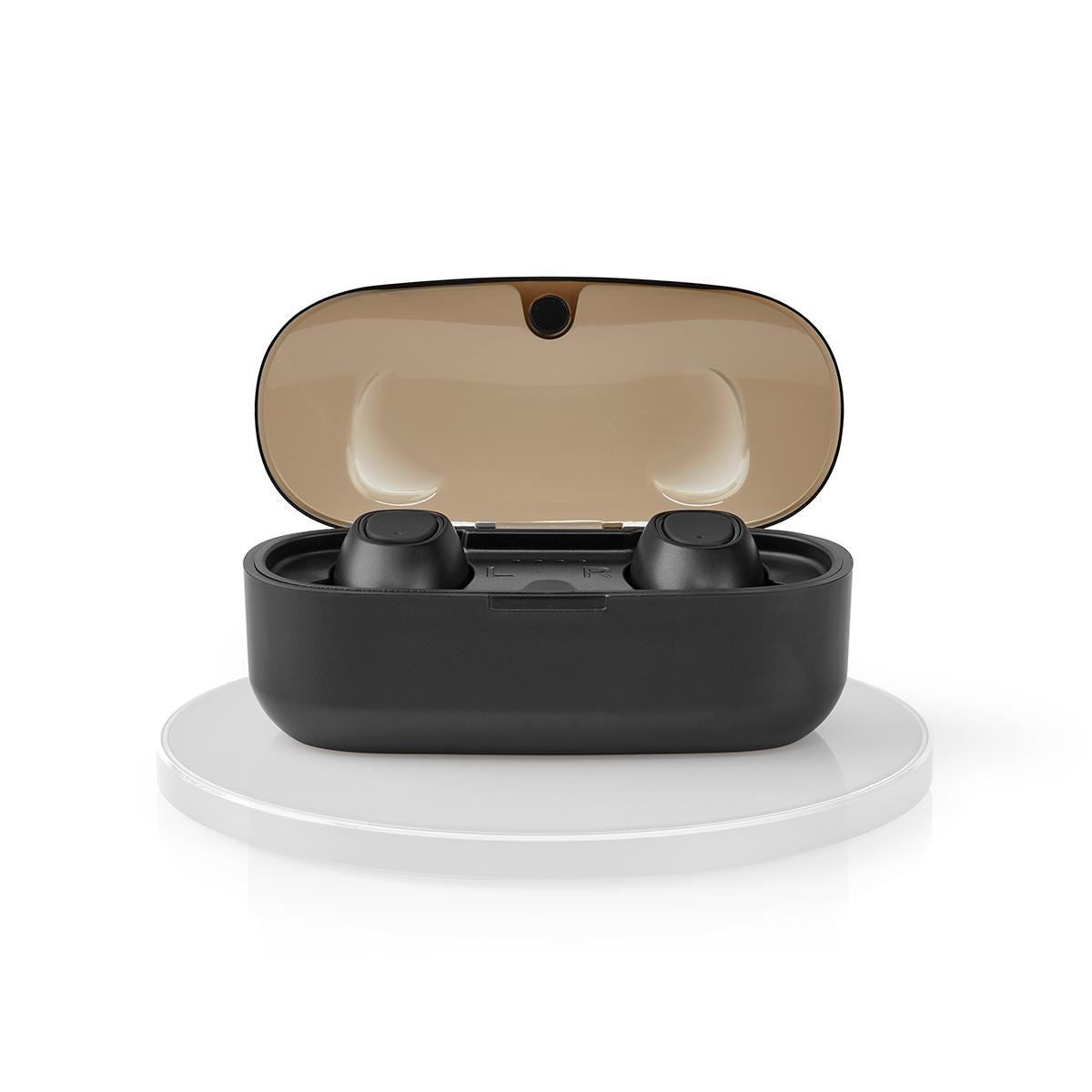Nedis Fully Wireless Bluetooth® Earphones 5hr Voice Control Wireless Chargeable - HPBT5052BK