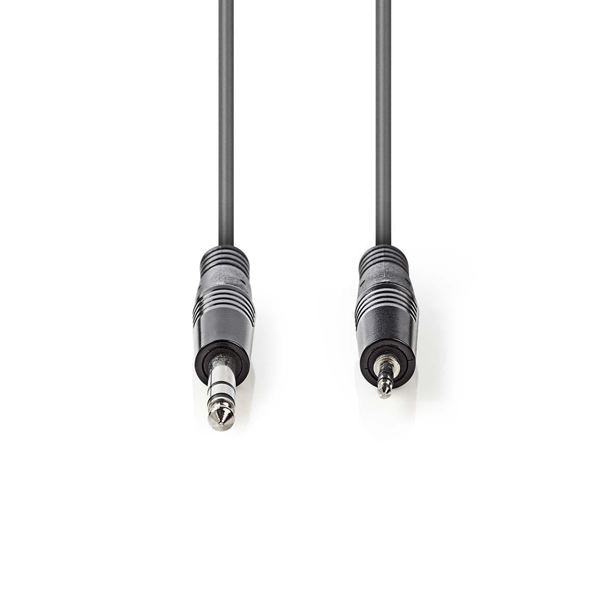 Nedis Stereo Audio Cable 6.35mm Male to 3.5mm Male 1.5m Grey COTH23205GY15