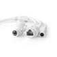 Nedis SmartLife Outdoor Camera Wi-Fi 1080p IP67 Cloud/microSD Night Vision White