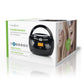 Nedis Boombox 9W Bluetooth® CD Player/FM Radio/USB/Aux Black