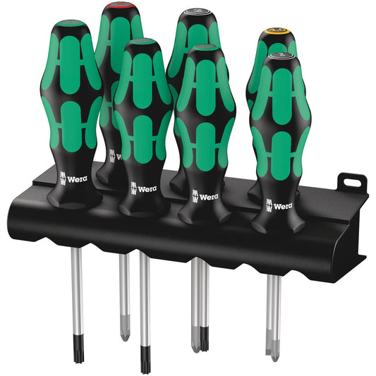 Wera 335/350/367/7 S;Driver Set Sl/PH/PZ/TX Kraftform Plus 7Pc 320540