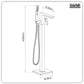 Baridi Freestanding Bath Mixer Tap with Shower - Chrome DH400