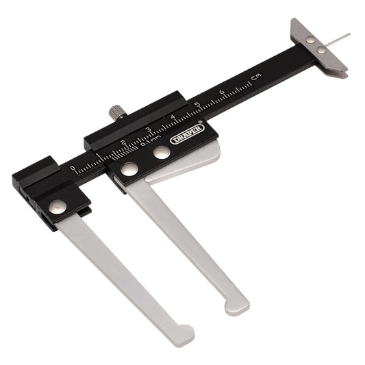 Draper Brake Disc Caliper with Tread Depth Gauge, 0-60mm