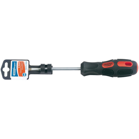 Draper 1x Expert 5mmx100mm Plain Slot Parallel Tip Screwdriver Work Tool 40028