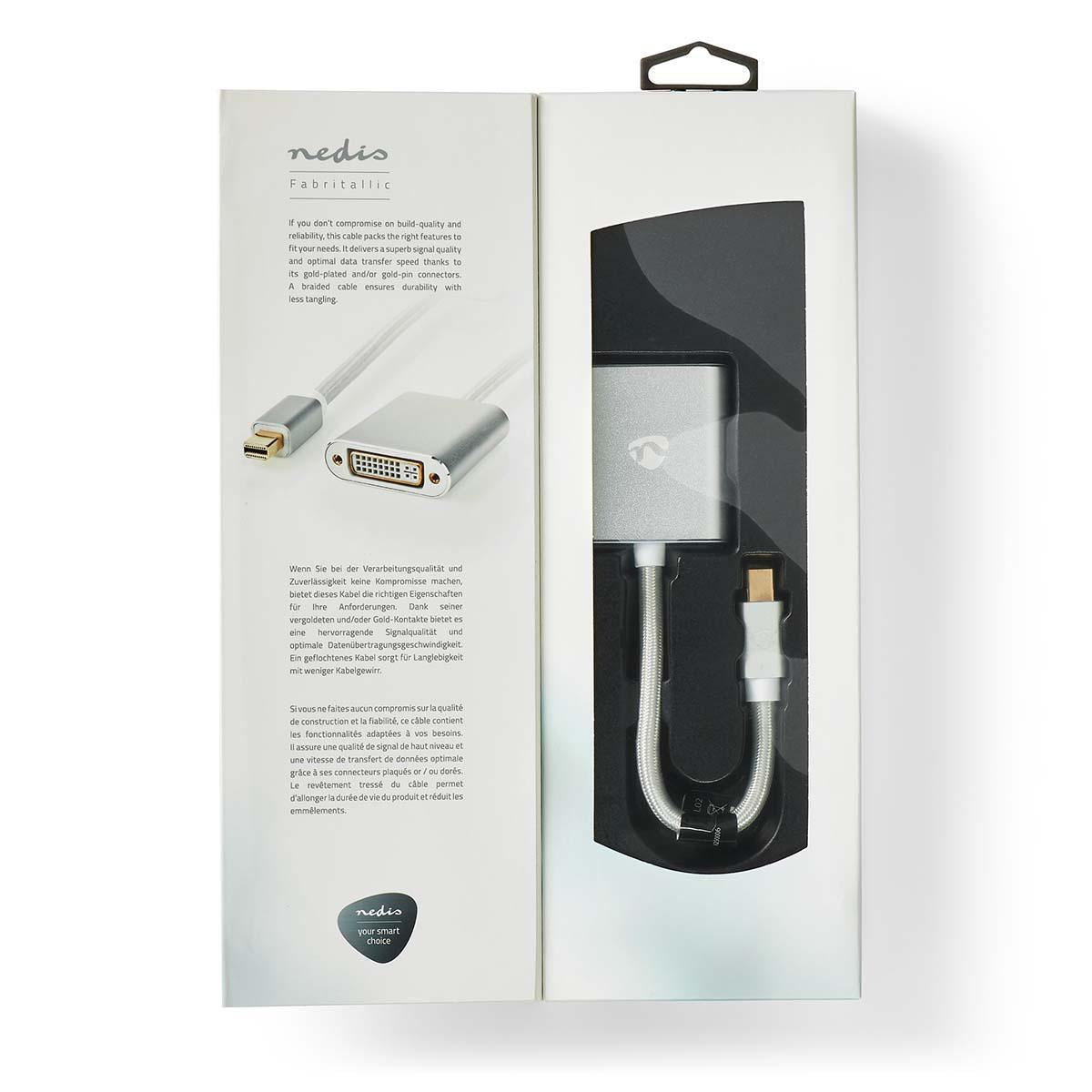 Nedis 1.2 Mini DisplayPort Male to DVI-D 24+1-Pin Female 20cm 0.2m - CCTB37750AL02