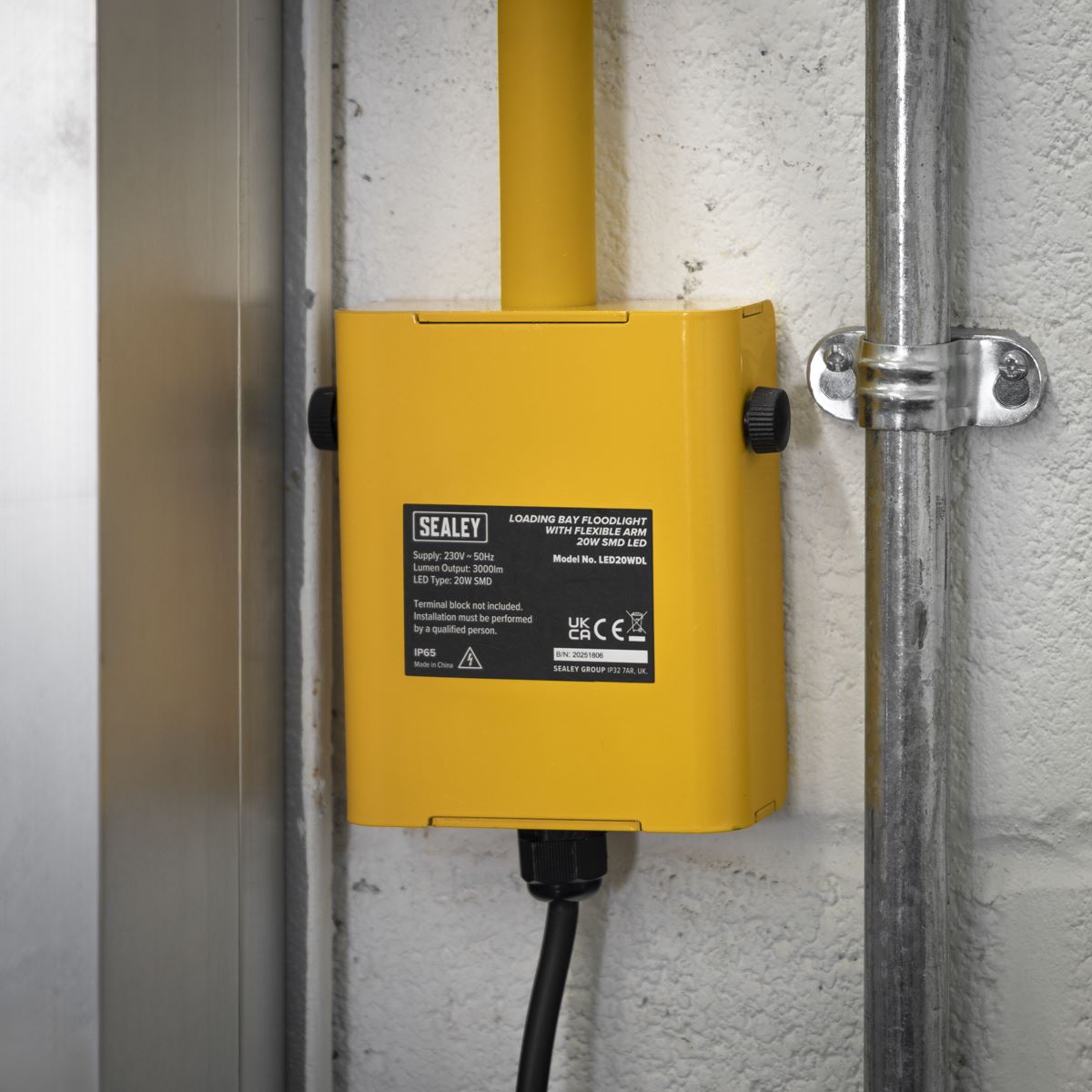 Sealey Loading Bay Floodlight with Flexible Arm 20W SMD LED LED20WDL